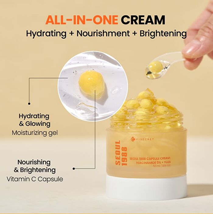 SEOUL 1988 Capsule Cream : Niacinamide 5% + Yuja - 50ml