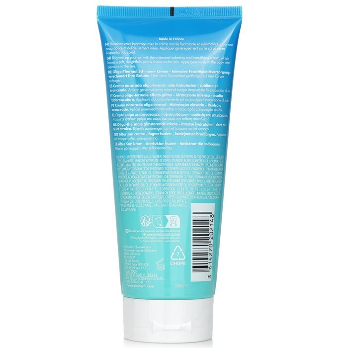 Biotherm Oligo-Thermale Sparkle Cream Intense Moisturization Beautifies Your Tan 200ml