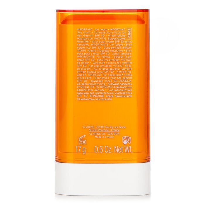 Clarins Invisible Sun Care Stick SPF50 - For Sensitive Areas 17g