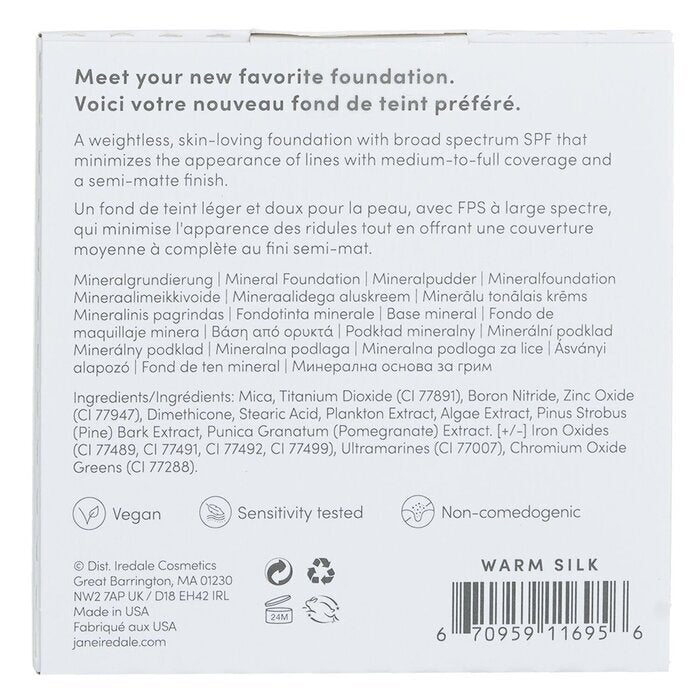 Jane Iredale PurePressed Base Mineral Foundation Refill SPF 20 - Warm Silk 9.9g