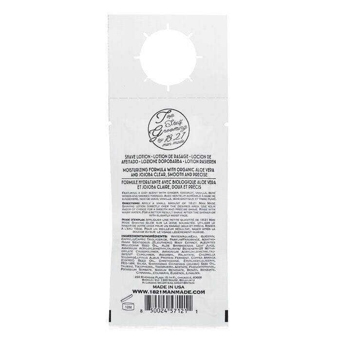 18.21 Man Made Glide Shave Lotion - Spiced Vanilla 15ml