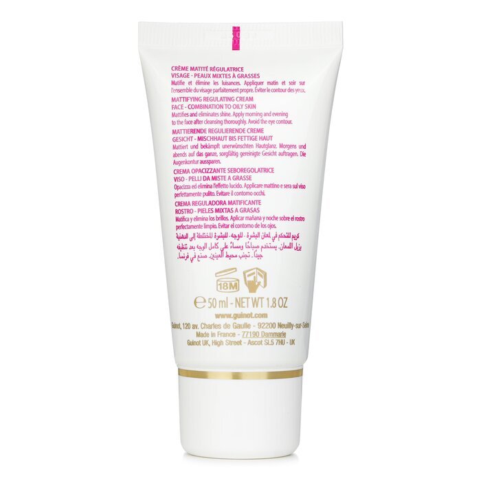 Guinot Pure Balance Cream - Daily Oil Control (For Combination or Oily Skin) 50ml