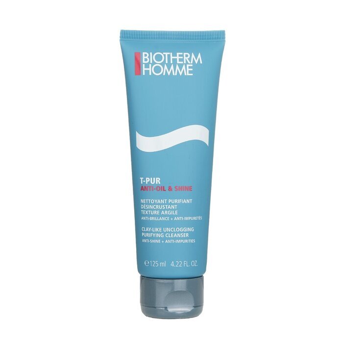 Biotherm Homme T-Pur Clay-Like Unclogging Purifying Cleanser 125ml