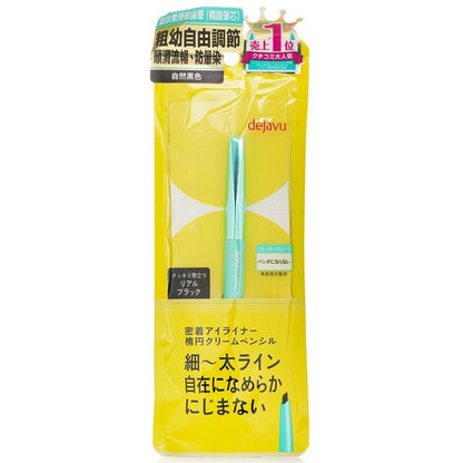 Dejavu Lasting Fine A Cream Pencil Eyeliner -  Real Black 1.5g