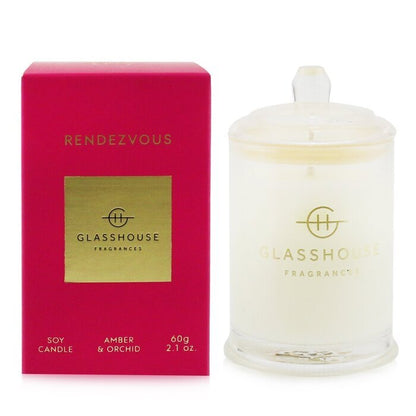 Glasshouse Triple Scented Soy Candle - Rendezvous (Amber & Orchid) 60g