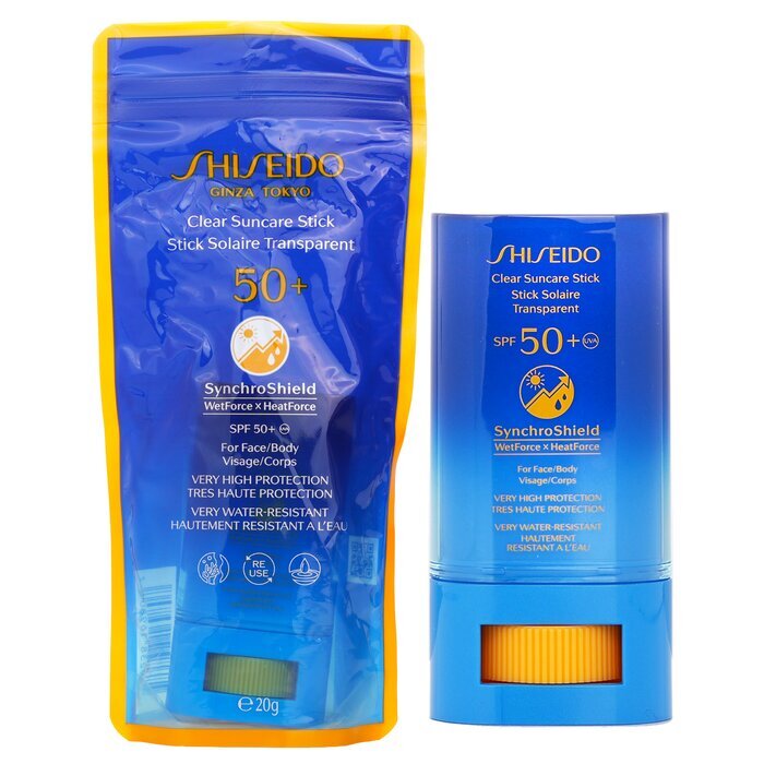 Shiseido Clear Suncare Stick SPF 50+ UVA - For Face/Body (Very High Protection & Very Water-Resistant) 20g