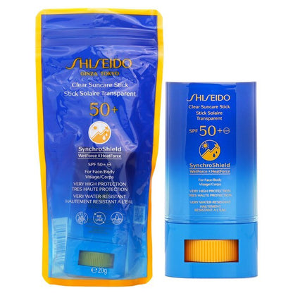 Shiseido Clear Suncare Stick SPF 50+ UVA - For Face/Body (Very High Protection & Very Water-Resistant) 20g