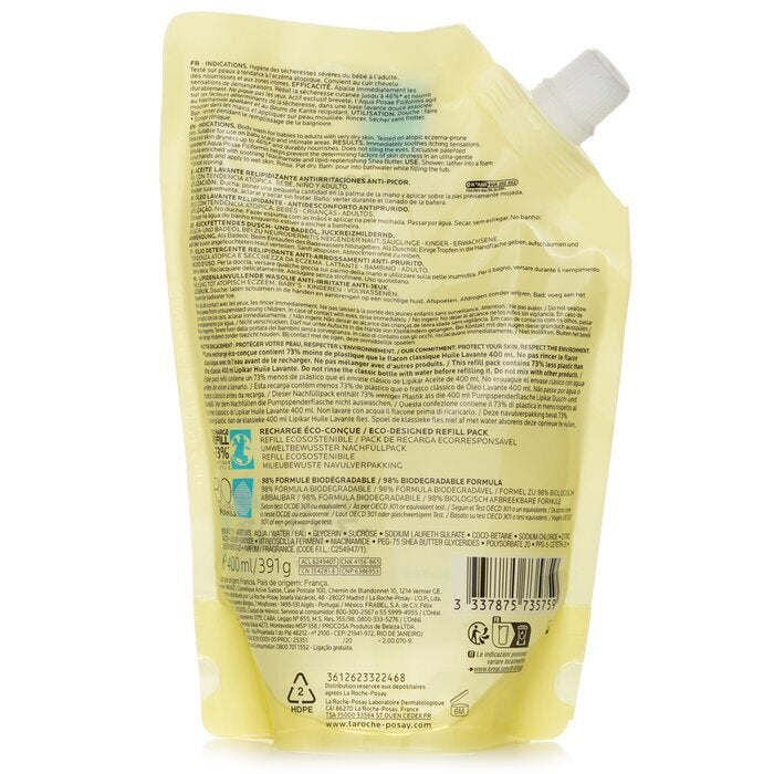 La Roche Posay Lipikar AP+ Anti-Irritation Cleansing Oil Eco-Refill 400ml