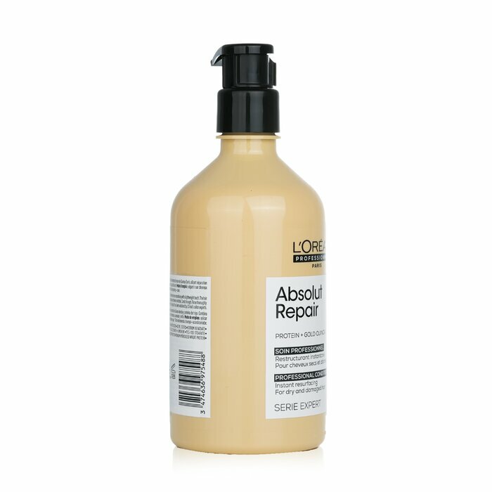 L'Oreal - Absolut Repair Protein + Gold Quinoa Instant Resurfacing Conditioner (For Dry & Damaged Hair) 500ml