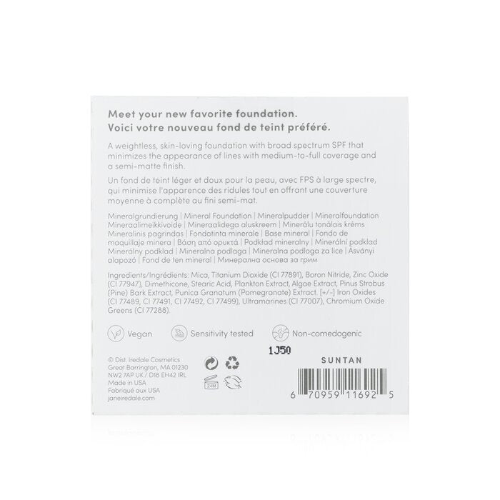 Jane Iredale PurePressed Base Mineral Foundation Refill SPF 20 - Suntan 9.9g