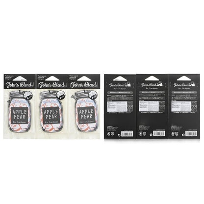 John's Blend Air Freshener - Apple Pear 3pcs