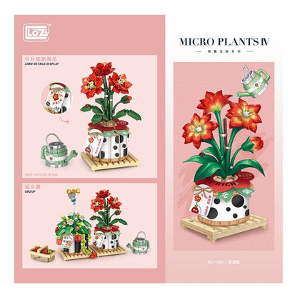 LOZ Mini Blocks - Eternal Flowers Garden Series - Destined to be Red Building Bricks Set 15 x 22 x 8.5cm