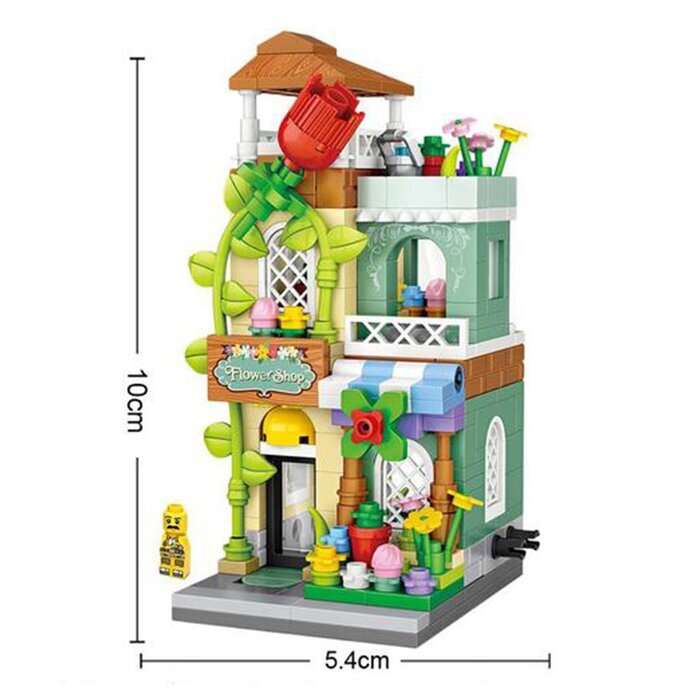 LOZ Mini Blocks - Flower Shop Building Bricks Set 20 x 17 x 5 cm