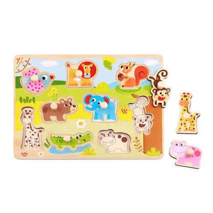 Tooky Toy Co Animal Puzzle 30x23x2cm