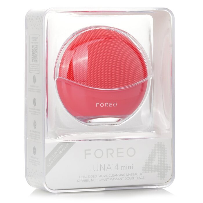 FOREO Luna 4 Mini Dual-Sided Facial Cleansing Massager -  Coral 1pcs