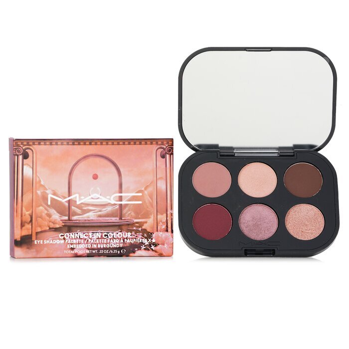MAC Connect In Colour Eye Shadow Palette (6x Eyeshadow) -  Embedded In Burgundy 6.25g