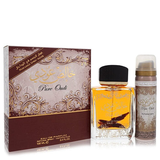 Lattafa Pure Oudi Eau De Parfum Spray Plus Deodorant 3.4 oz 100ml/3.4oz