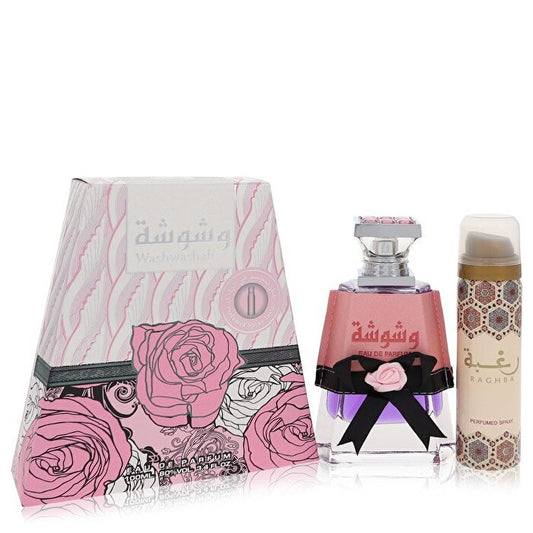 Lattafa Washwashah Eau De Parfum Spray Plus Deodorant 3.4 oz 100ml/3.4oz